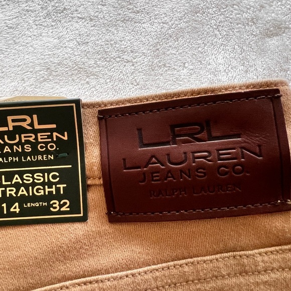 NWT, RALPH LAUREN JEANS CO. Classic Strait womens size 14 super soft jeans! - Picture 8 of 14